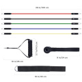 Workout Training Tubes Exercise 11 Pcs Resistance Bands, Body Building Accessories Heavy Duty Resistance Band Set)